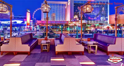 Omnia Las Vegas Terrace Stripview Tables