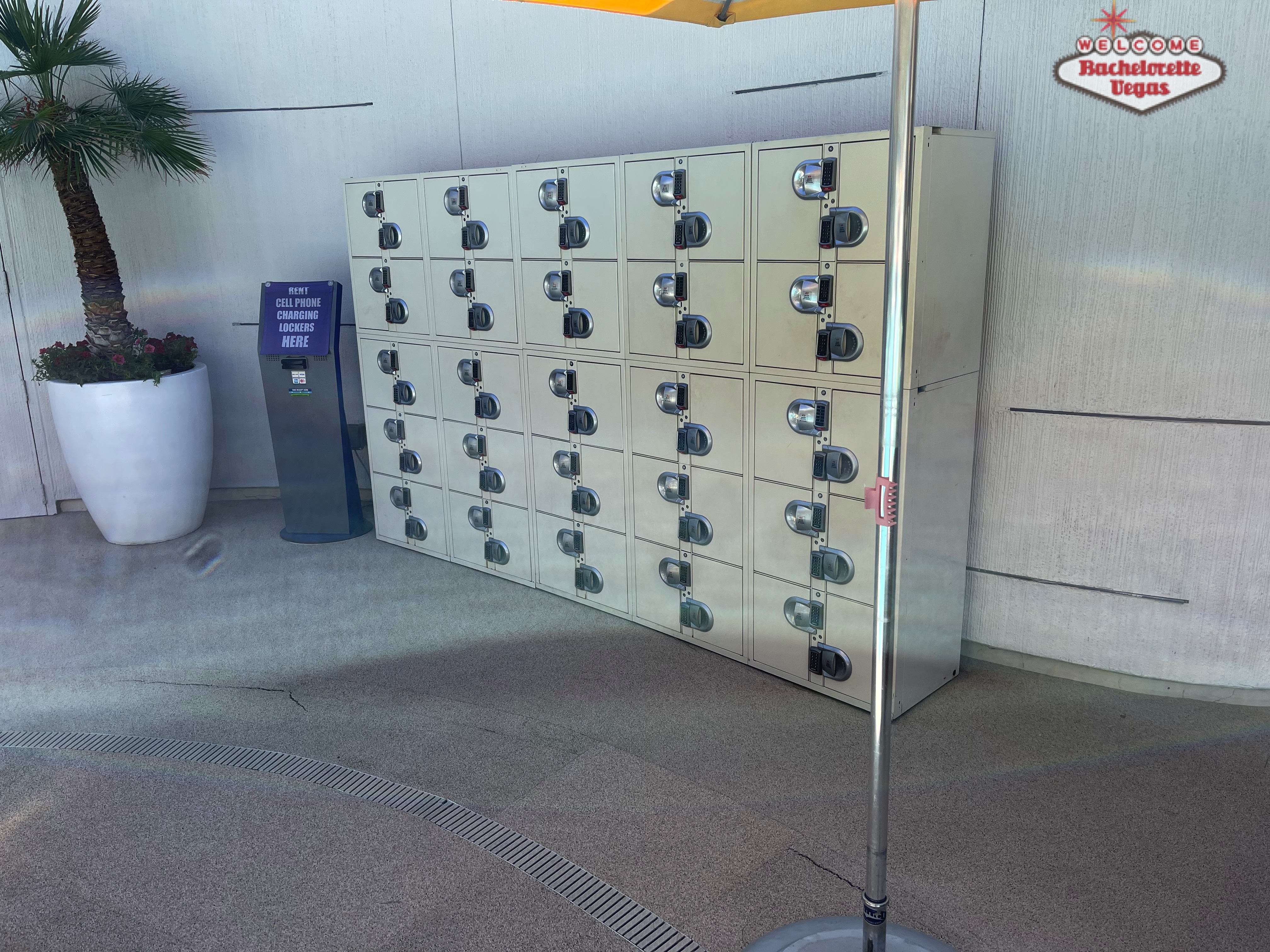 aria pool lockers