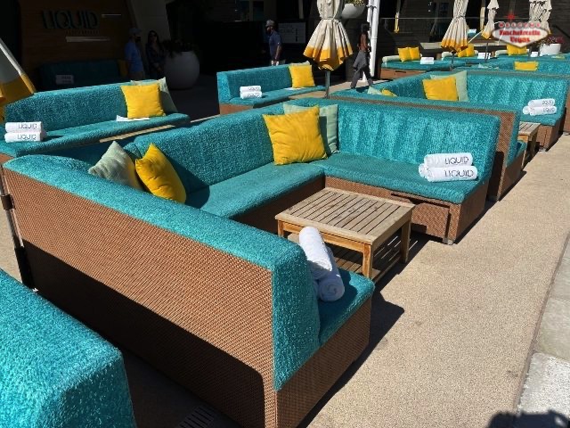 pool side couch