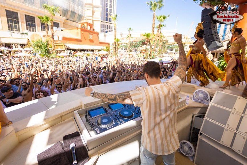 dj at pool