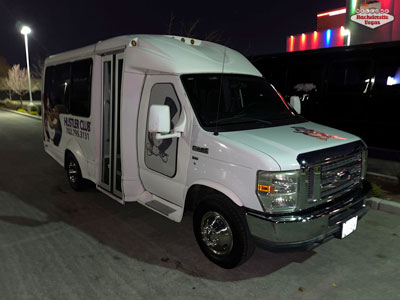 white hustler bus